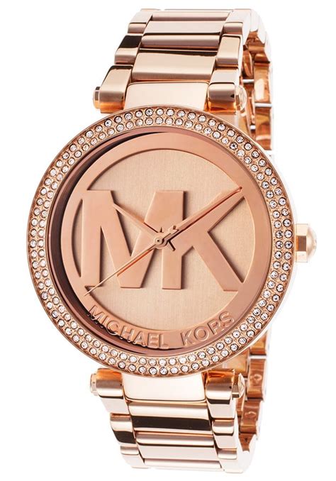 michael kors women's parker rose gold tone logo watch mk5865|Michael Kors parker rose gold.